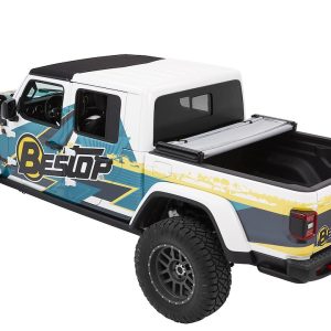 Bestop Tonneau Cover, Ez Fold, Soft Folding, Low Profile, 2 Folds/ 3 Panels, Not Hinged IN Front, Black Twill, Vinyl – 16280-17
