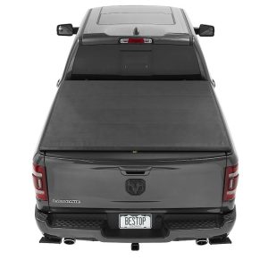 Bestop Tonneau Cover, Ez Roll, Roll-Up, Lockable with Tailgate Handle, Black, Vinyl – 19227-01