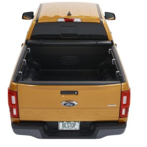 Bestop Tonneau Cover, Ez Roll, Roll-Up, Lockable with Tailgate Handle, Black, Vinyl – 19233-01