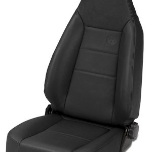 Bestop Seat, Trailmax II, Front, Reclining, High Back Bucket, Black, Vinyl, Molded Headrest – 39434-01