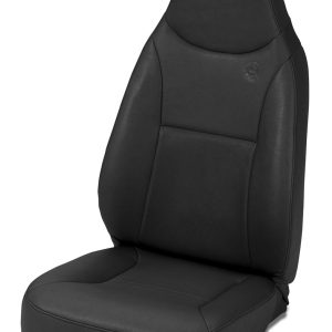 Bestop Seat, Trailmax II, Front, Non-Reclining, High Back Bucket, Black Denim, Vinyl, Molded Headrest – 39436-15