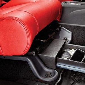 Bestop Under Seat Storage Unit, Mounts Under the Driver Seat, Single Compartment, Black, Steel – 42640-01