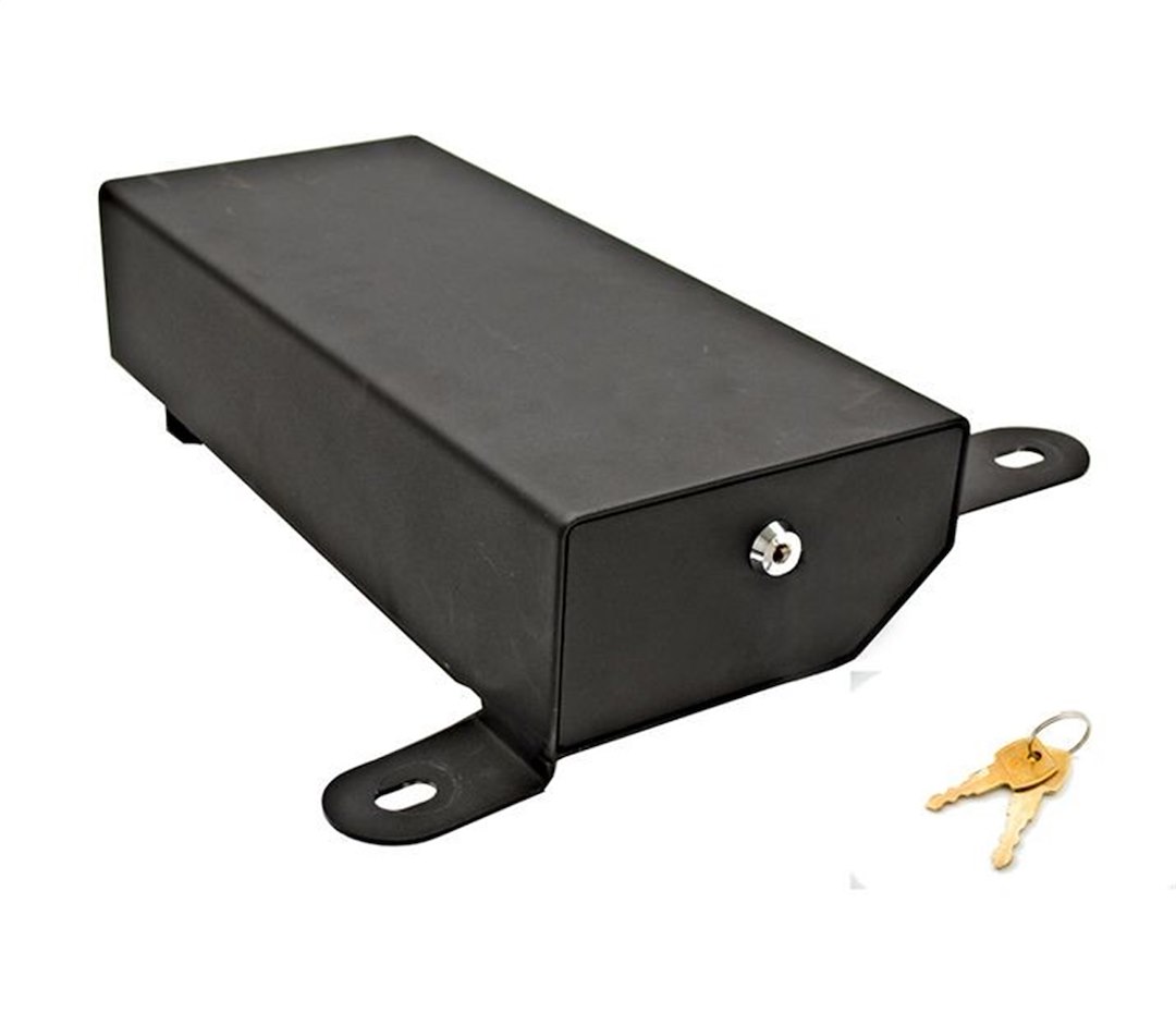 Bestop Under Seat Storage Unit, Mounts Under Passenger Seat, Single Compartment, Black, Steel – 42642-01