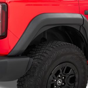 Bestop Fender Flare, Flat Style, Matte Black, Plastic, Set of 4 – 49701-01