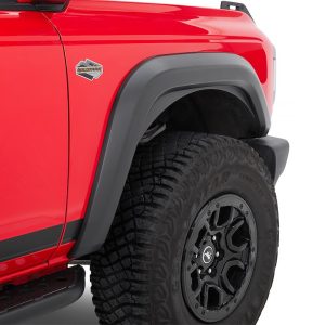 Bestop Fender Flare, Flat Style, Matte Black, Plastic, Set of 4 – 49701-01