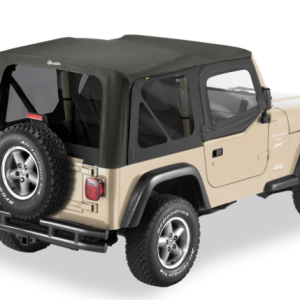 Bestop Soft Top, Replace-A-Top, Black Diamond, Fabric, Uses Factory Doors, With Tinted Vinyl Windows, Without Sunroof, Use Factory Hardware – 51193-35