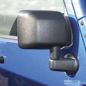 Bestop Exterior Mirror, Highrock 4X4, Aftermarket Replacement, Set of 2, Black, Manual, Without Heat, Without Turn Signal Indicators – 51260-01