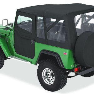 Bestop Soft Top, Supertop, Black Denim, Fabric, Without Doors, With Clear Vinyl Windows, Without Sun Roof, Includes Hardware – 51464-15