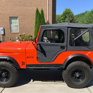 Bestop Soft Top, Supertop, Black Denim, Fabric, Includes 2 Piece Soft Doors, With Clear Vinyl Windows, Without Sun Roof, Includes Hardware – 51595-15