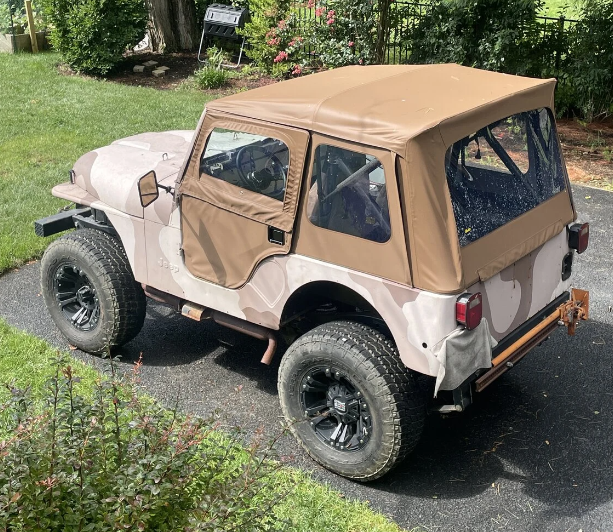 Bestop Soft Top, Supertop, Tan, Fabric, Includes 2 Piece Soft Doors, With Clear Vinyl Windows, Without Sun Roof, Includes Hardware – 51597-04