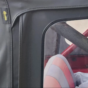 Bestop Soft Top, Supertop, Black Denim, Fabric, Uses Factory Full Steel Doors, With Clear Vinyl Windows, Without Sun Roof – 51599-15