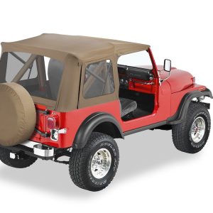 Bestop Soft Top, Supertop, Spice, Fabric, Uses Factory Full Steel Doors, With Clear Vinyl Windows, Without Sun Roof, Includes Hardware – 51599-37