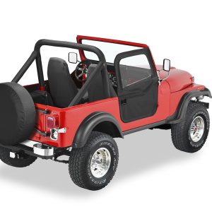 Bestop Door, Use with Supertop 51598/ 51599/ 54599/ and Sunrider 51698, Full Doors, With Paddle or Rotary Handle, Includes Door Strikers – 51778-15