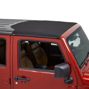 Bestop Soft Top, Sunrider, Replaces Freedom Top Panels, Black Twill, Single Panel Covering Driver and Passenger Sides – 52453-17