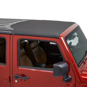 Bestop Soft Top, Sunrider, Replaces Freedom Top Panels, Black Diamond, Single Panel Covering Driver and Passenger Sides – 52453-35