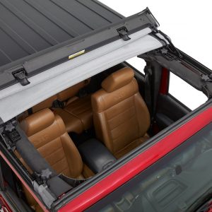 Bestop Soft Top, Sunrider, Replaces Freedom Top Panels, Black Diamond, Single Panel Covering Driver and Passenger Sides – 52453-35