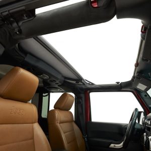 Bestop Soft Top, Sunrider, Replaces Freedom Top Panels, Black Diamond, Single Panel Covering Driver and Passenger Sides – 52453-35