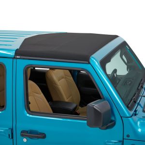 Bestop Soft Top, Sunrider, Replaces Freedom Top Panels, Black Twill, Single Panel Covering Driver and Passenger Sides – 52454-17