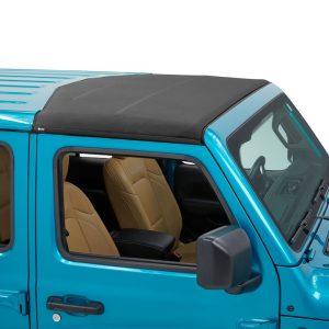 Bestop Soft Top, Sunrider, Replaces Freedom Top Panels, Black Diamond, Single Panel Covering Driver and Passenger Sides – 52454-35