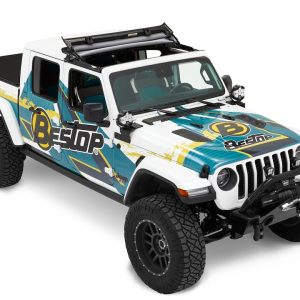 Bestop Soft Top, Sunrider, Replaces Freedom Top Panels, Black Diamond, Single Panel Covering Driver and Passenger Sides – 52454-35