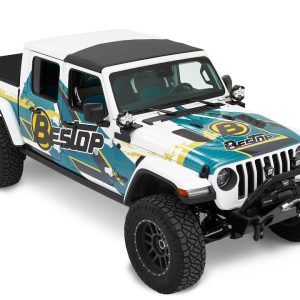 Bestop Soft Top, Sunrider, Replaces Freedom Top Panels, Black Diamond, Single Panel Covering Driver and Passenger Sides – 52454-35
