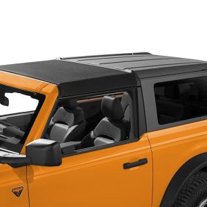 Bestop Soft Top, Sunrider, Replaces Freedom Top Panels, Black Twill, Single Panel Covering Driver and Passenger Sides – 52460-17