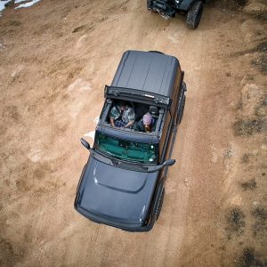 Bestop Soft Top, Sunrider, Replaces Freedom Top Panels, Black Diamond, Single Panel Covering Driver and Passenger Sides – 52460-35