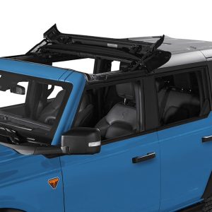 Bestop Soft Top, Sunrider, Replaces Freedom Top Panels, Black Diamond, Single Panel Covering Driver and Passenger Sides – 52461-35
