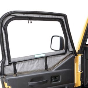 Bestop Door, Door Skins, Replacement Driver and Passenger Side, Without Handle, Black Diamond, Fabric, Set of 2 – 53121-35
