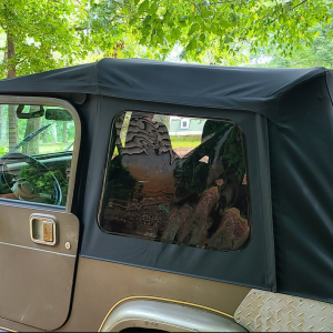 Bestop Soft Top, Supertop, Black Denim, Fabric, Without Doors, With Tinted Vinyl Side and Rear Windows, Without Sunroof – 55729-15