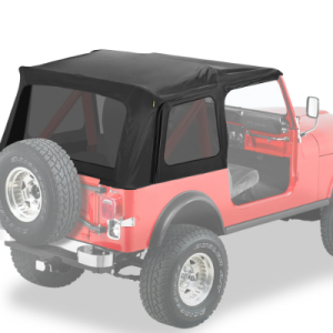 Bestop Soft Top, Supertop, Black Denim, Fabric, Without Doors, With Tinted Vinyl Side and Rear Windows, Without Sunroof – 55729-15
