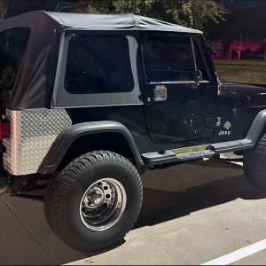 Bestop Soft Top, Supertop, Black Denim, Fabric, Without Doors, With Tinted Vinyl Side and Rear Windows, Without Sunroof – 55729-15