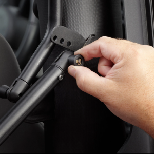 Bestop Soft Top, Supertop Nx, Black Denim, Fabric, Without Doors, With Tinted Vinyl Side and Rear Windows, With Sunroof, Includes Hardware – 54720-15