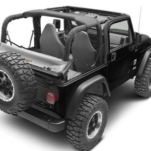 Bestop Soft Top, Supertop Nx, Black Diamond, Fabric, Without Doors, With Tinted Vinyl Side and Rear Windows, With Sunroof – 54720-35