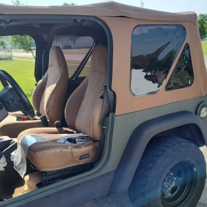 Bestop Soft Top, Supertop Nx, Spice, Fabric, Without Doors, With Tinted Vinyl Side and Rear Windows, With Sunroof, Includes Hardware – 54720-37