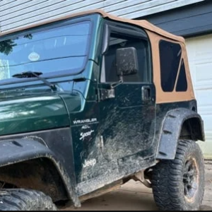 Bestop Soft Top, Supertop Nx, Spice, Fabric, Without Doors, With Tinted Vinyl Side and Rear Windows, With Sunroof, Includes Hardware – 54720-37