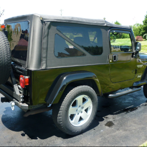 Bestop Soft Top, Supertop, Black Diamond, Fabric, Without Doors, With Tinted Vinyl Side and Rear Windows, With Sunroof, Includes Hardware – 54721-35