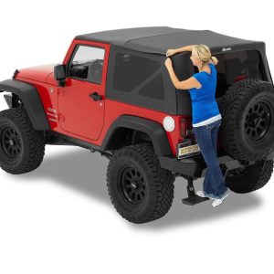 Bestop Soft Top, Supertop Nx, Black Diamond, Fabric, Without Doors, With Tinted Vinyl Side and Rear Windows, With Sunroof – 54722-35