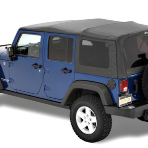 Bestop Soft Top, Supertop Nx, Black Diamond, Fabric, Without Doors, With Tinted Vinyl Side and Rear Windows, With Sunroof – 54723-35