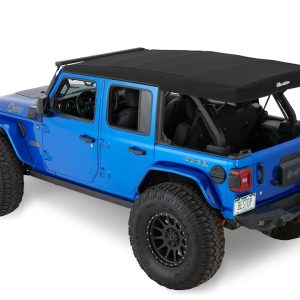 Bestop Soft Top, Supertop, Black Twill, Fabric, Without Doors, With Tinted Vinyl Windows, Without Sunroof, Includes Hardware – 54726-17