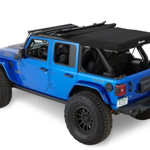 Bestop Soft Top, Supertop, Black Twill, Fabric, Without Doors, With Tinted Vinyl Windows, Without Sunroof, Includes Hardware – 54726-17