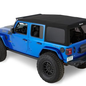 Bestop Soft Top, Supertop, Black Twill, Fabric, Without Doors, With Tinted Vinyl Windows, Without Sunroof, Includes Hardware – 54726-17