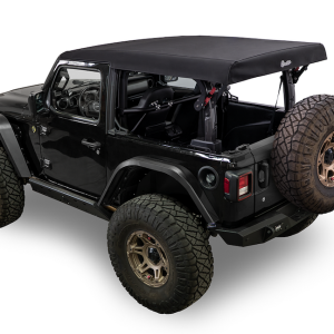 Bestop Soft Top, Supertop Glide, Black, Vinyl, Uses Factory Doors, Includes Tinted Windows, Includes Folding Sunroof, Includes Hardware – 54728-35
