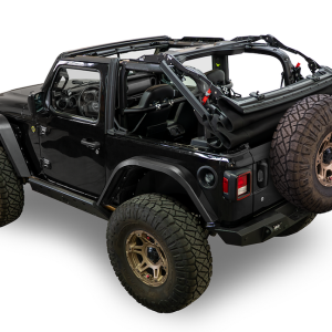 Bestop Soft Top, Supertop Glide, Black, Vinyl, Uses Factory Doors, Includes Tinted Windows, Includes Folding Sunroof, Includes Hardware – 54728-35
