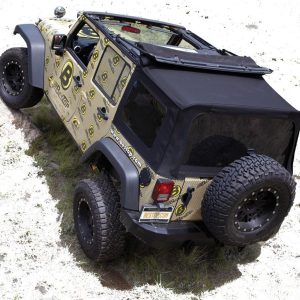 Bestop Soft Top, Supertop Nx, Black, Twill, Without Doors, With Tinted Vinyl Side and Rear Windows, With Sunroof, Includes Hardware – 54823-17