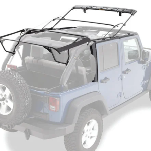 Bestop Soft Top, Supertop Nx, Black, Twill, Without Doors, With Tinted Vinyl Side and Rear Windows, With Sunroof, Includes Hardware – 54823-17
