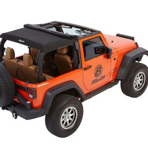 Bestop Soft Top, Trektop™ Glide, Black Diamond, Fabric, With Door Surrounds, With Tinted Vinyl Windows, With Sunroof, Includes Hardware – 54922-35