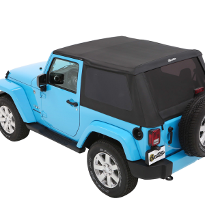 Bestop Soft Top, All New Trektop Nx, Black Diamond, Fabric, With Door Surrounds, With Tinted Vinyl Windows, With Sunroof, Includes Hardware – 56852-35