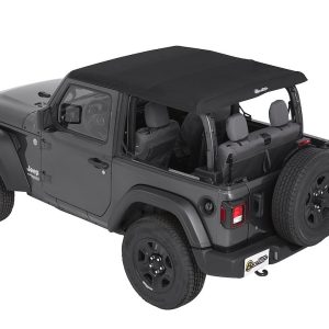 Bestop Soft Top, All New Trektop Nx, Black Twill, Fabric, With Door Surrounds, With Tinted Vinyl Windows, With Sunroof, Includes Hardware – 56862-17