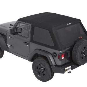 Bestop Soft Top, All New Trektop Nx, Black Diamond, Fabric, With Door Surrounds, With Tinted Vinyl Windows, With Sunroof, Includes Hardware – 56862-35